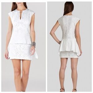 BCBG MaxAzria • Isabel Peplum Lace Dress